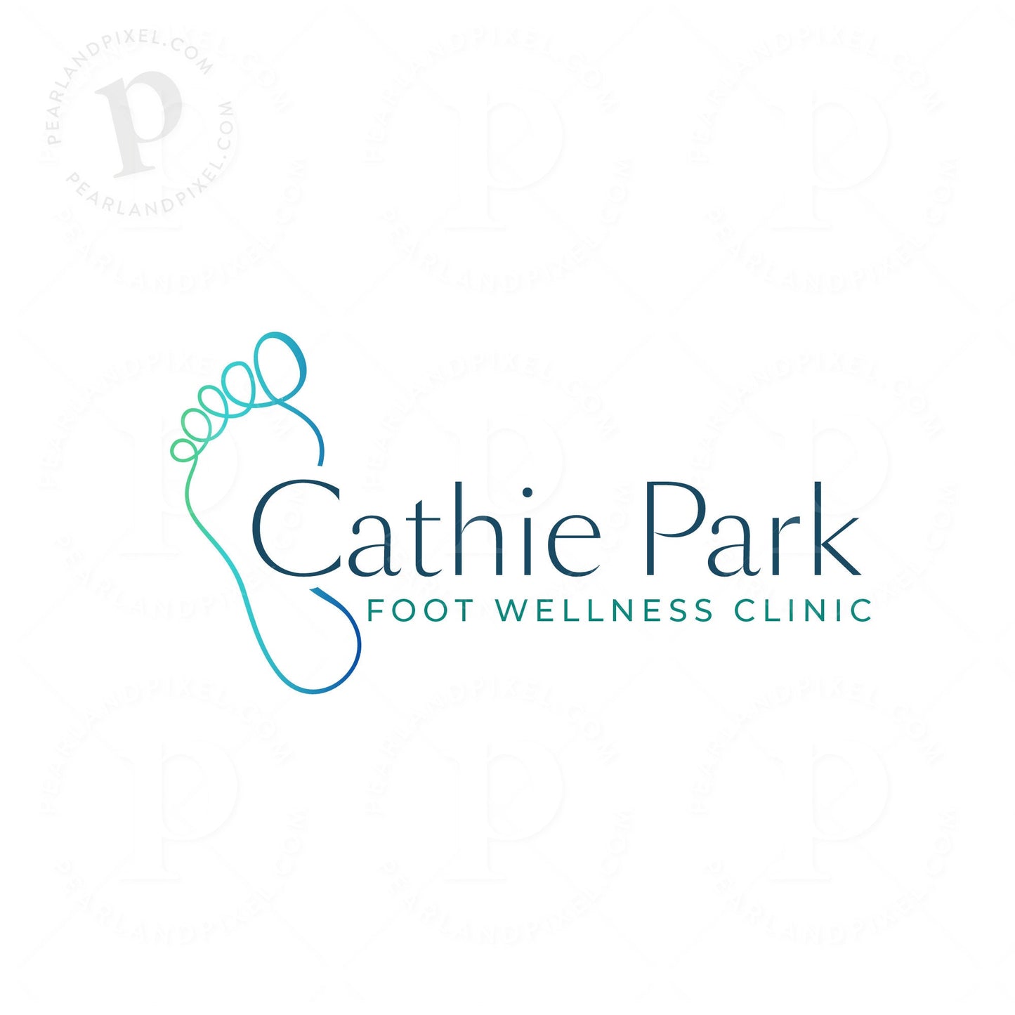 Reflexology Logo Design – Custom Foot Care Branding with Organic Foot Icon