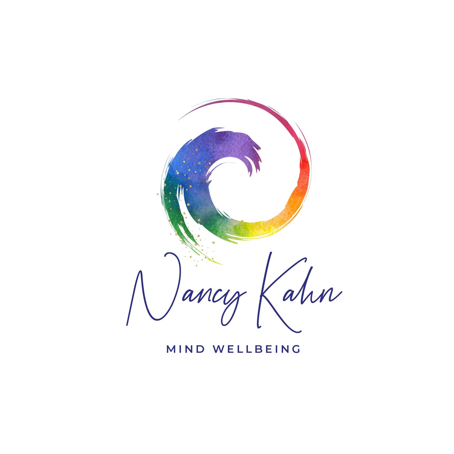 Wellness Logo Design - Rainbow Spiral Logo | Customised Branding & Luxury Brand Kit