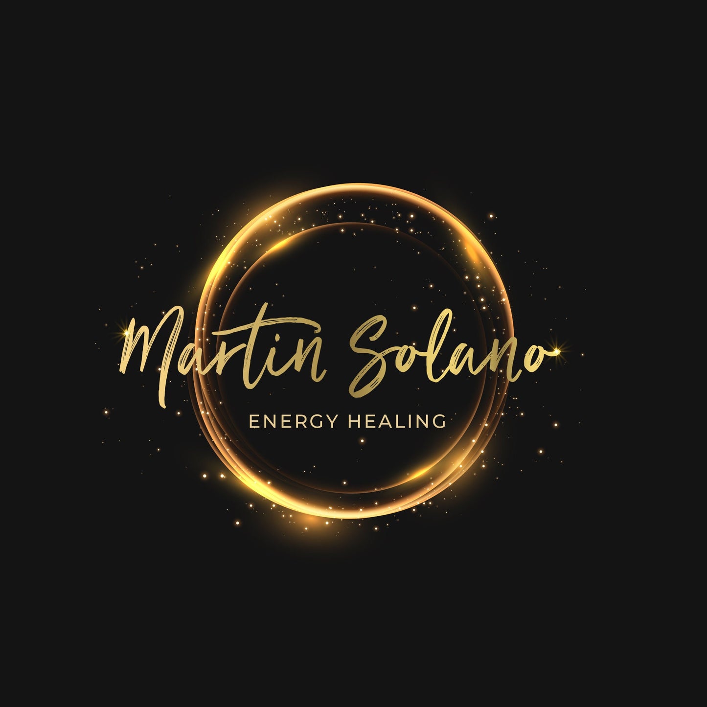 Gold Circle Logo Design – Custom Spiritual Business Logo | Energy Healing Branding