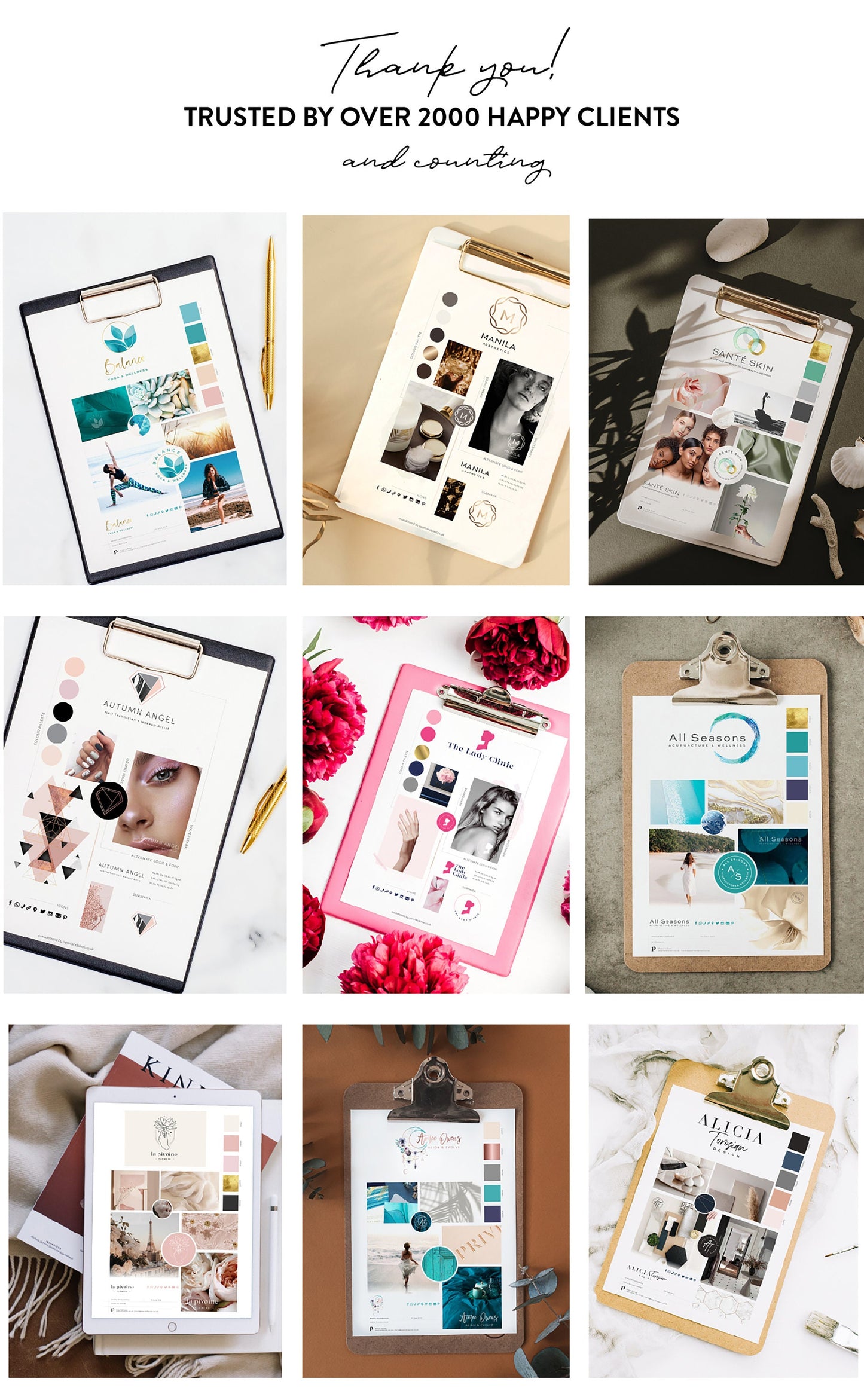 Yoga Logo Design – Custom Wellness Branding With Blue Gold Female Pose