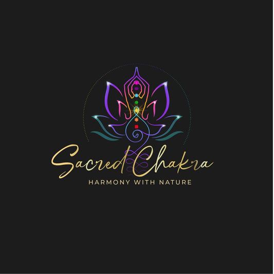 Chakra Healing Logo – Gold Lotus Design | Spiritual Branding & Wellness Logo
