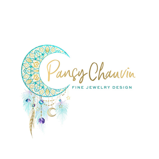 Boho Logo Design | Mystical Moon Dreamcatcher Logo & Elegant Branding Package