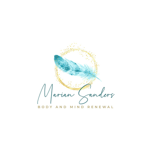 Feather Logo Design - Handcrafted Watercolor Logo Art | Spiritual Branding Kit