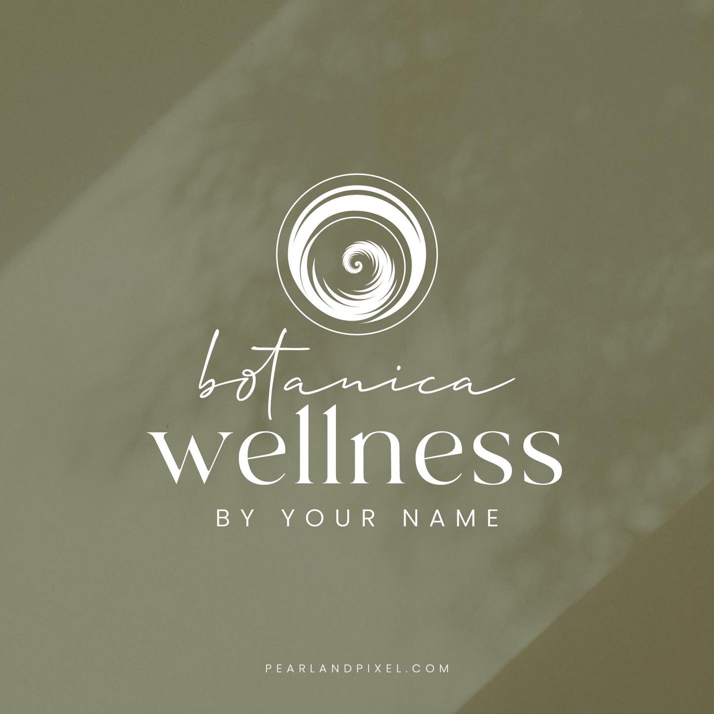 Fern Spiral Logo – Organic Brand Identity & Wellness Logo Design Kit