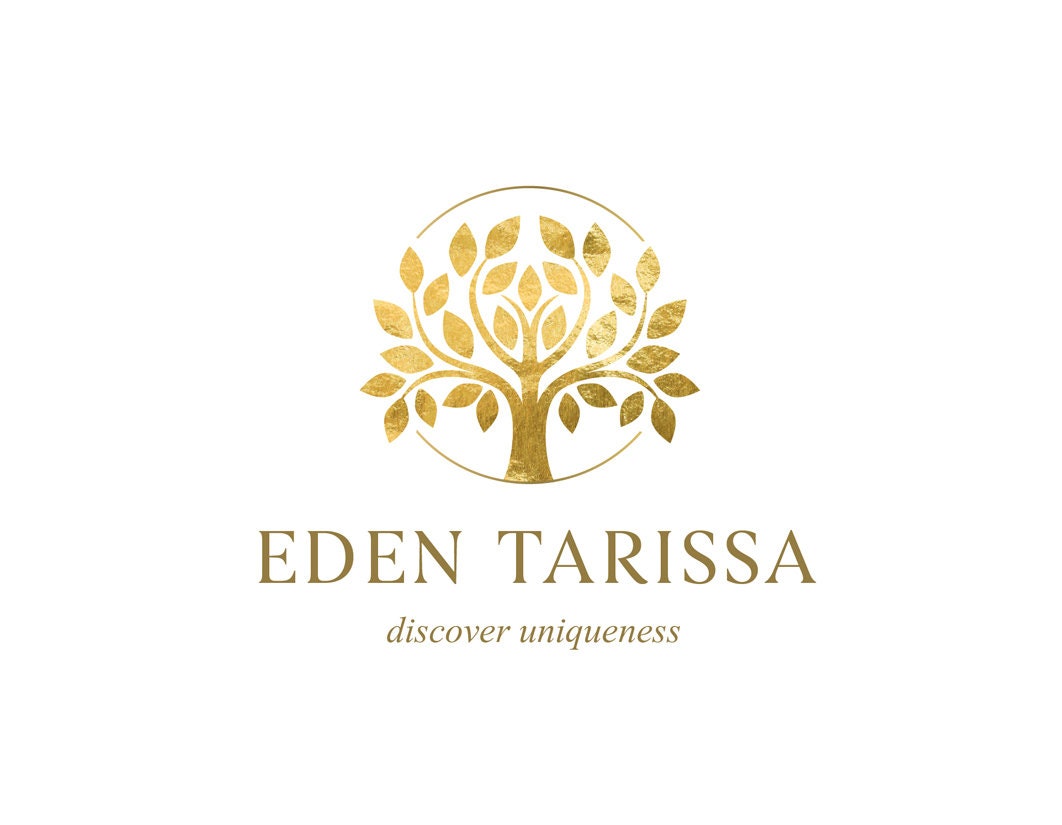 Coaching Logo Design | Gold Tree Logo - Elegant Growth Tree Emblem & Luxury Style