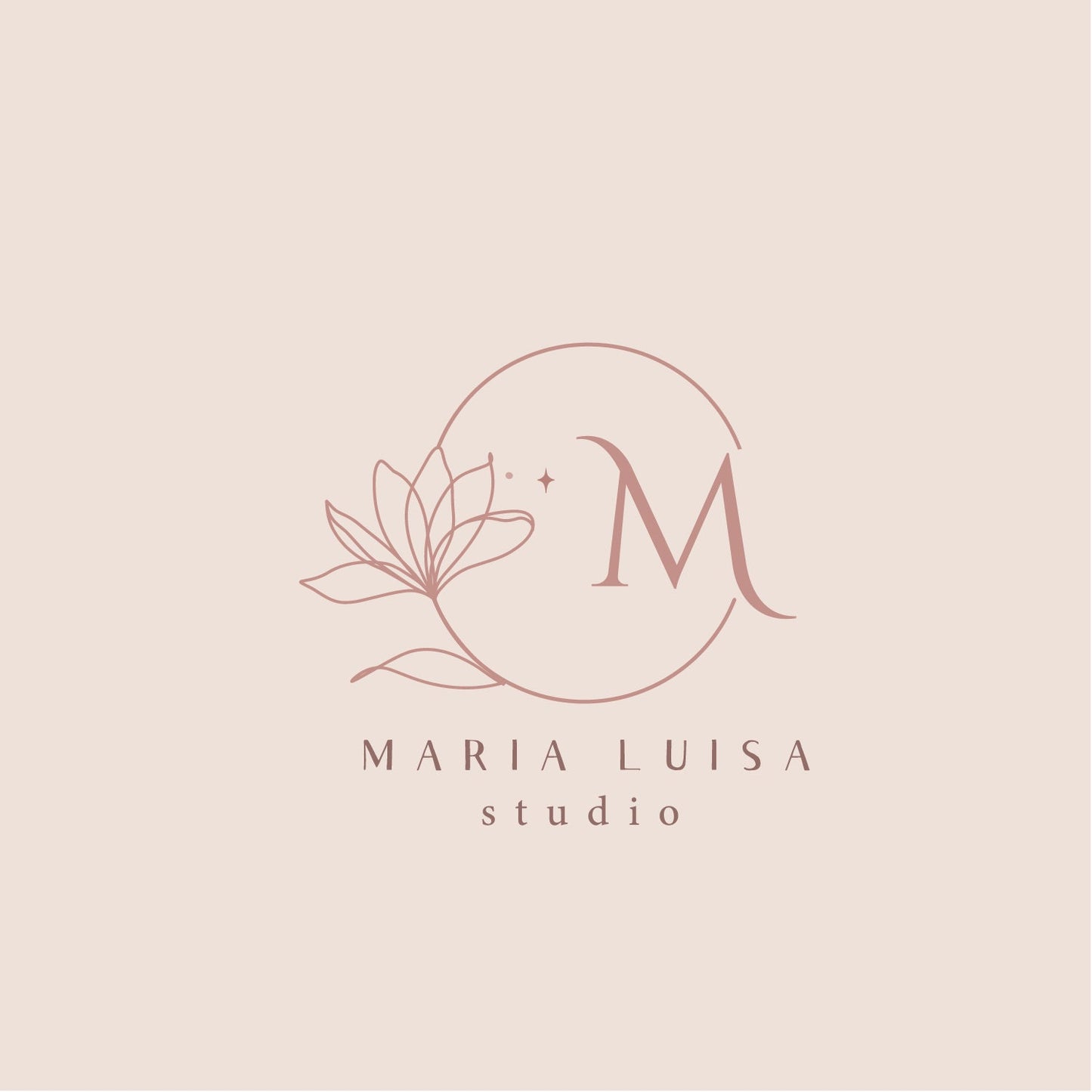Bohemian Logo Design | Hand Drawn Logo & Pastel Lotus Branding Package